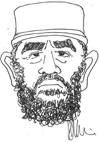 Fidel Castro Fidel Castro Drawing, 3d Pencil Drawings, Caricature Artist, Celebrity Caricatures, Caricature Drawing, Fidel Castro, San Diego Zoo, Caricatures, Art Drawings Sketches