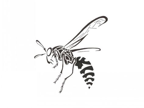 Wasp Logo, Insects Drawing, Wasp Tattoo, Profile Tattoo, Animal Stencil Art, Flying Bee, Insect Tattoo, Storyboard Illustration, Sibling Tattoos