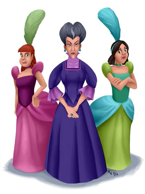 Cartoon Cinderella, Disney Princess Images Cinderella, Cinderella Lady Tremaine, Cinderella Cartoon Movie, Cinderella Stepsisters, Cinderella Dress Cartoon, Cinderella Cartoon, Anastasia And Drizella, Cinderella 3