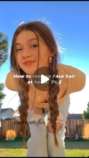 Beauty and Personal care on Instagram: "How to remove face hair at home. Pt.2 (Follow @innerspiritglow for more Save it for later) Tag her! . . . . .  face hair, hair removal, facial hair, remove face hair, aesthetic, skincare, glowup, remove facial hair, get rid face hair . . . #facehair #skincare #aesthetic #innerspiritglow #fyp" Natural Facial Hair Removal For Women, How To Remove Face Hair At Home, How To Remove Hair From Face, How To Remove Facial Hair At Home, How To Get Rid Of Facial Hair, How To Remove Facial Hair Naturally, How To Remove Facial Hair, Remove Face Hair, Face Mask Sensitive Skin