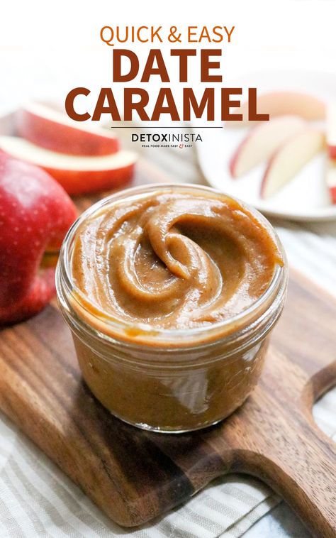 Dip For Apples, Healthy Caramel Apple, Date Caramel, Caramel Recipe, Apple Snacks, Easy Dip, Vegan Dip, Sweet Dips, Caramel Recipes