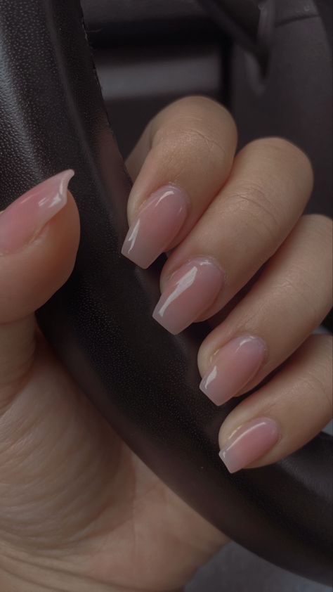 #nails #classy #classynails #nudenails #aesthetic #inspiration #nailart Simple Nails Tapered Square, Formal Nails Natural, Plain And Simple Nails, Plane Nail Colors, Plain Classy Nails, Simple But Pretty Nails, Soft Gel Nails Design Classy, Ballerina Nails Short Classy, Simple Clear Nails