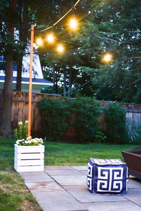 Patio Decorating Ideas | Patio Design Ideas | Patio | Patio Decor | Patio Furniture Ideas | Patio Roof | Patio Makeover | Patio Lights String Ideas Patio With Lights, Backyard String Lights, Diy Wooden Planters, Design Per Patio, Outdoor Patio Ideas Backyards, Patio Remodel, Restaurant Patio, Patio String Lights, Patio Garden Design