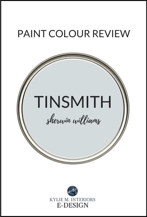 QUICK Paint Colour Review: Sherwin Williams Tinsmith SW 7657 - Kylie M Interiors Tradewind Sherwin Williams, Kylie M Interiors, Best Blue Paint Colors, Cream Paint Colors, Dark Grey Paint, Blue Green Paints, Greige Paint Colors, Dark Paint Colors, Popular Paint Colors