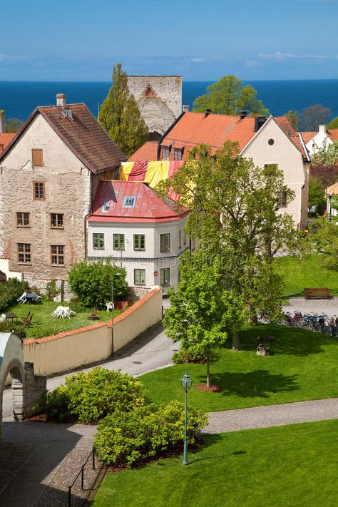 Virgo 2024, Visby Sweden, Sweden Cities, Gotland Sweden, Swedish Architecture, Garden Modern, Sweden Travel, Travel Recommendations, Domestic Flights