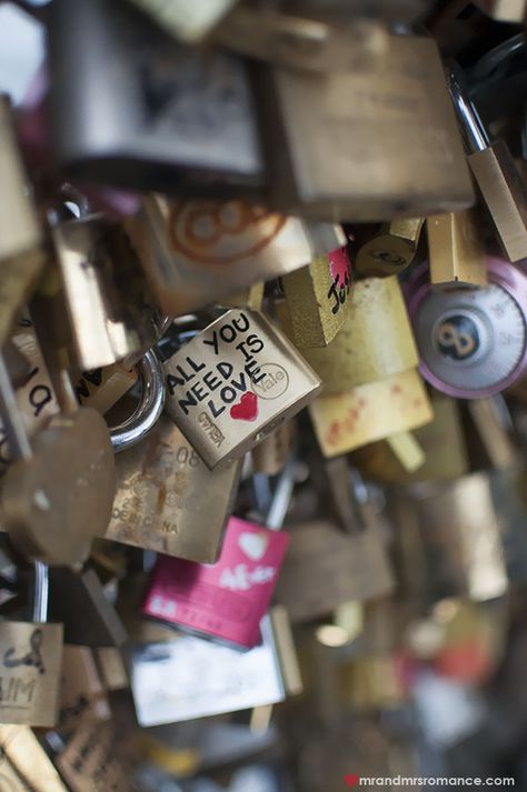 He Said, She Said: locks of love, Paris - the Pont des Arts Love Lock Bridge, Locks Of Love, Love Locks, Lock Bridge, He Said She Said, Love Paris, Love Lock, Boutique Wedding, I Love Paris