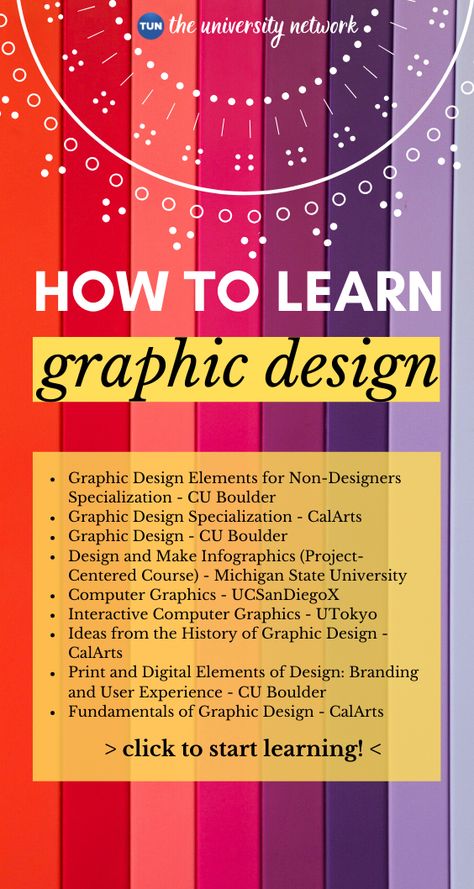 Learn Graphic Design For Free, Online Graphic Design Course, Learn Graphic Design, College Survival Guide, College Club, College Resources, College Survival, Graphic Design Tutorials Learning, Graphic Design Course