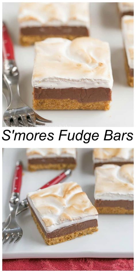 S'mores Fudge Bars Lemon Cleanse, Baking Chicken, Marshmallow Topping, Smores Dessert, Fudge Bars, S'mores Bar, Weight Watchers Desserts, S'mores, Bars Recipe