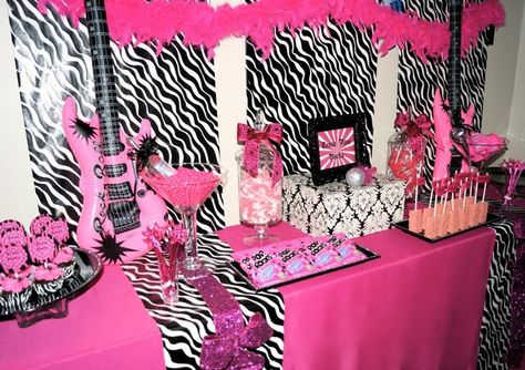 all I need is Zebra wrapping paper Rock Star Birthday Party Ideas, 2000s Birthday Party Theme, Star Birthday Party Ideas, Rock Star Birthday Party, Y2k Birthday Party, Rockstar Party, Diva Party, Rockstar Birthday, Rock Star Birthday