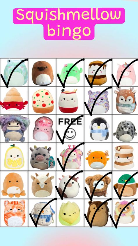 #bingo #squishmallow Bingo