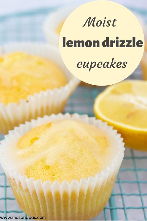 Cupcakes With Cake Flour, Classic Cupcake Recipe, Lemon Drizzle Cupcakes, Quick Baking, Baking Recipes For Kids, Fun Cupcake Recipes, Kids Baking, Lemon Drizzle Cake, Drizzle Cake