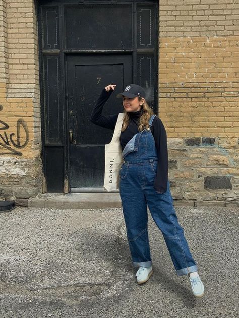 Nyc Fits, Overalls And Sweater, Fall Lookbook, Dungarees, Diy Fashion, Fitness Inspo, Casual Chic, Overalls, Fall Outfits