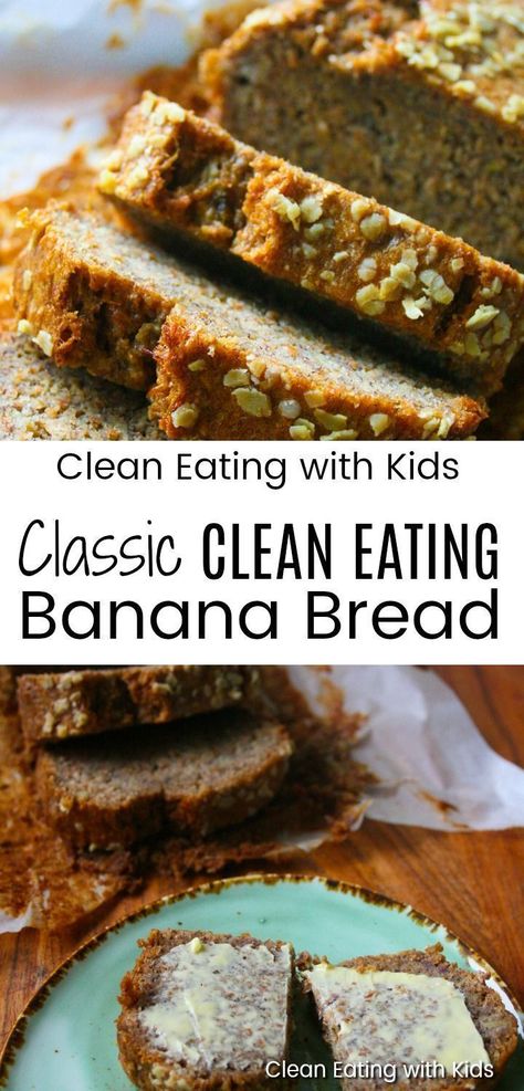 Clean Muffins, Simple Clean Eating, Clean Eating With Kids, Breakfast Casserole Recipes, Eating Banana, Recipes Clean Eating, Clean Eating Vegetarian, Eating Bananas, Clean Eating Desserts