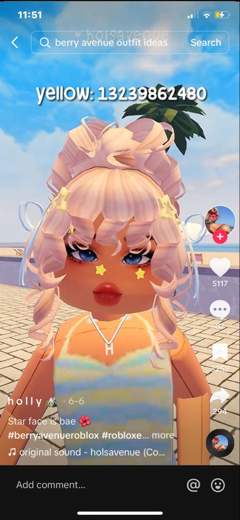 Berry Clothes, Libra Flower, Blonde Hair Roblox, Star Face, Code Clothing, Clothes Codes, Roblox Outfit Codes, Berry Ave Codes, Girl Code