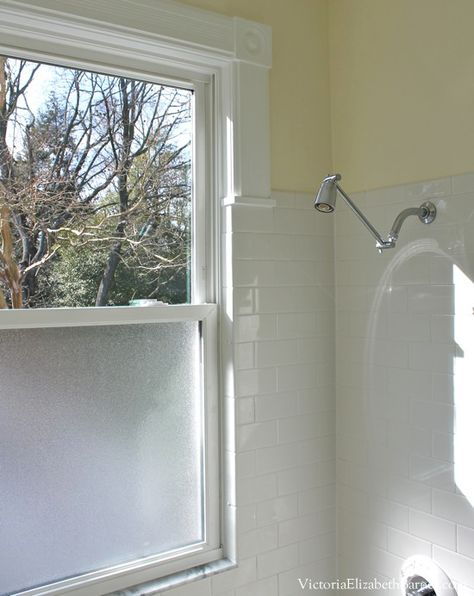 Solution to the large window IN the shower... Simple DIY cover! Bathroom Windows In Shower, Bathroom Window Privacy, Bathroom Window Coverings, Window In Shower, Bathroom Window, Bad Inspiration, Large Window, Bathroom Windows, Upstairs Bathrooms