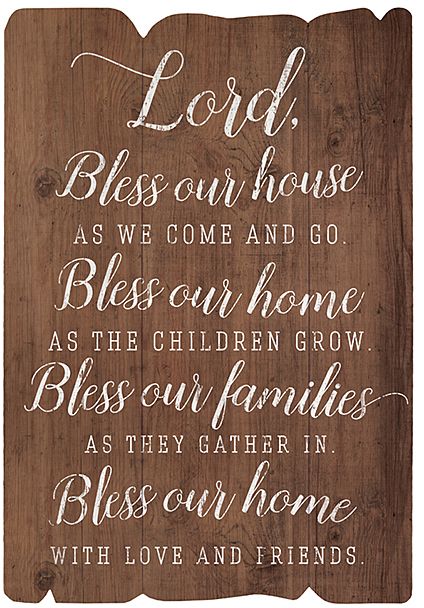 'Bless Our House' Wall Sign 2024 Blessings Quotes, God Bless Our Home Printable, Bless This House Sign, Blessed Sign Decor, Bless This Home And All Who Enter Sign, Bless The Food Before Us Sign Wall Decor, Simply Blessed Wood Sign, Door Quotes, Trust God Quotes