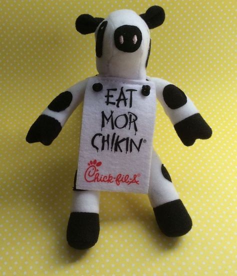 COW PLUSH TOY PROMO from Chik-Fil-A   EAT MORE CHIKIN' Eat More Chikin, Eat Mor Chikin, Food Gift Ideas, Cow Plush, I Graduated, Random Items, I'm Crazy, Im Crazy, Chick Fil A