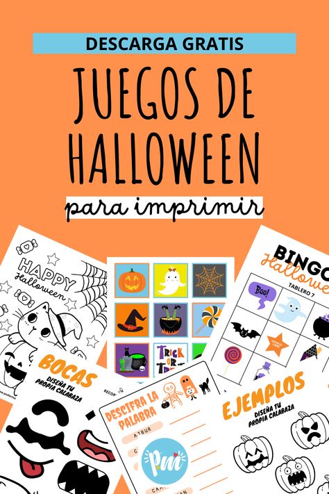 Juegos de Halloween para imprimir Juegos Halloween, Actividades Halloween, Halloween Quiz, Imprimibles Halloween, Halloween Infantil, Teen Halloween, Halloween Bingo, Halloween Facts, Halloween Activities For Kids