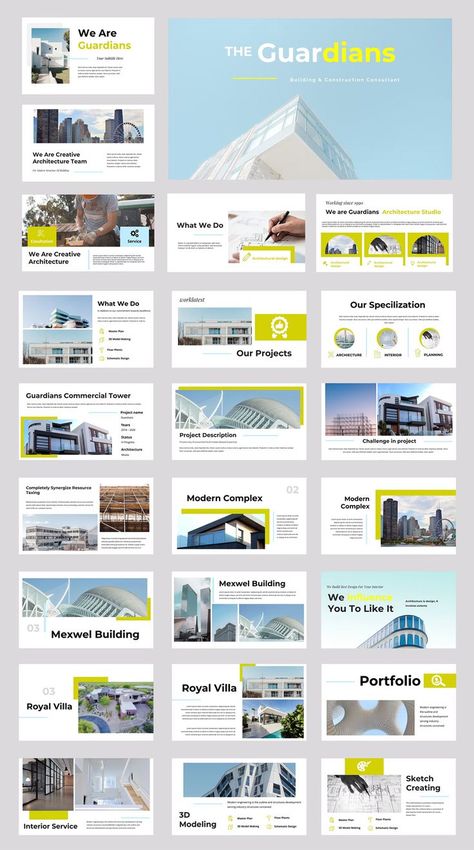 Architecture Powerpoint Presentation, Clean Architecture, Architecture Powerpoint, Simple Powerpoint, Simple Powerpoint Templates, Architecture Portfolio Layout, Adobe Design, Presentation Design Layout, Architecture Panel