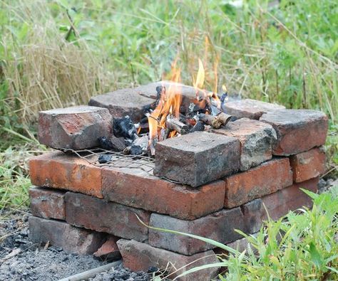 So you want to make a forge, but you don't have much time or money to build something state of the art. I think every beginning blacksmith has been there. It's tough to figure out how to make a structure that will hold up to high amounts of heat and still stay functioning without having to spend a large amount of money and/or hours of time to get it. Well, this is a step by step guide on how to build a small forge that will handle basic blacksmith projects for virtually free. I made it using ... Build A Forge, Homemade Forge, Home Forge, Diy Forge, Coal Forge, Man Cave Building, Red Houses, Wood Furniture Plans, Blacksmith Projects