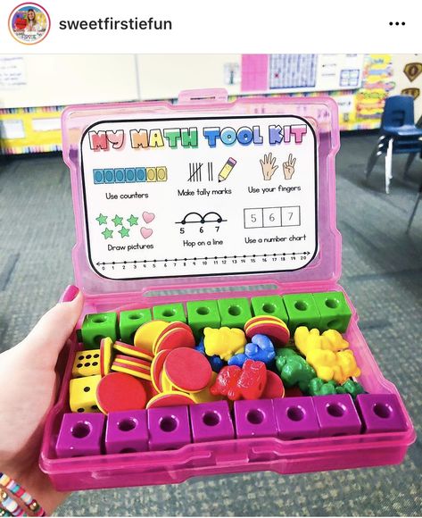 Math Tool Kit, Classroom Idea, Math Tools, Math Madness, Prek Math, Elementary Classroom Decor, 2nd Grade Classroom, Teaching First Grade, Math Workshop