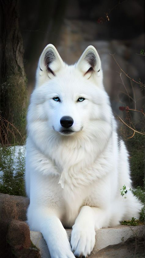 White Wolf Wallpaper, Lup Singuratic, White Wolves, Wolf Husky, Albino Animals, Wild Animals Pictures, Wolf Spirit Animal, Wolf Love, Wolf Pictures