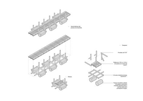 Floating Bridges in Manaus / Colectivo Aqua Alta | ArchDaily Floating Bridge, Floating Architecture, Industrial District, Pavilion Architecture, Floating City, Bridge Building, Floor Plan, Floating, Floor Plans