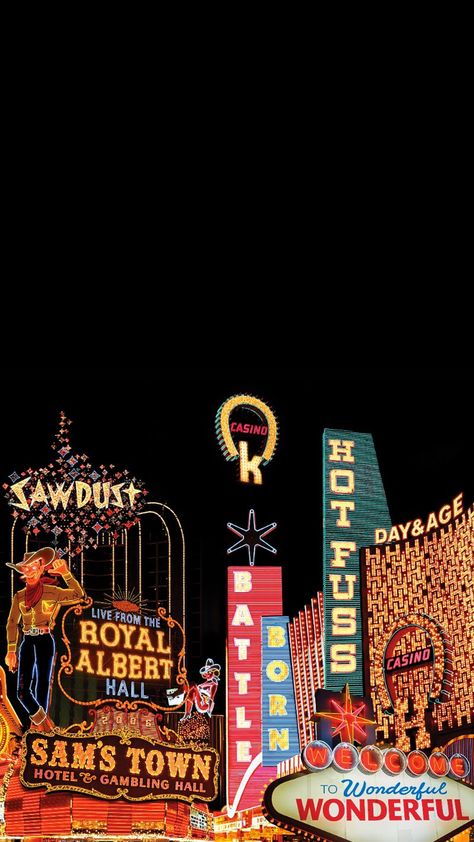 Sams Town, Old Vegas, Vegas Sign, Iphone 5 Wallpaper, 5 Wallpaper, Brandon Flowers, Vintage Neon Signs, The Killers, Band Wallpapers