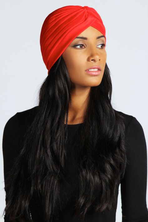 Amy Turban Hat at boohoo.com Woman Turban, Turban Formal Outfit, Trendy Turban With Matching Headband, Casual Beanie-style Turban, One Size, Women’s Turban, African American Wigs, Human Wigs, Turban Hat, Turban Style