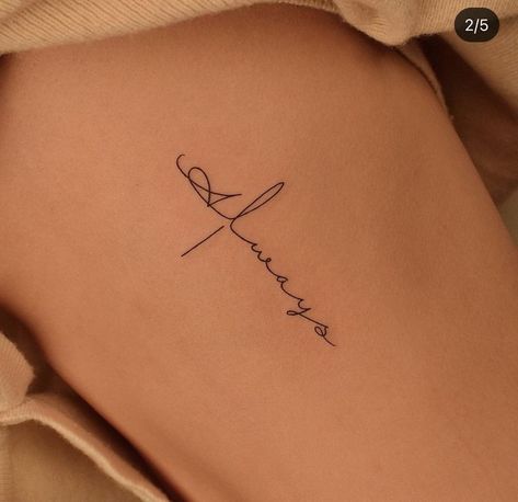 Feminine Clavicle Tattoos, Tattoo For Remembering Someone, Synchronicity Tattoo, Feminine Tattoos Small Unique, Always Tattoo Ideas, After All This Time Always Tattoo, Small Cursive Tattoo, Always Harry Potter Tattoo, Harry Potter Quotes Tattoo