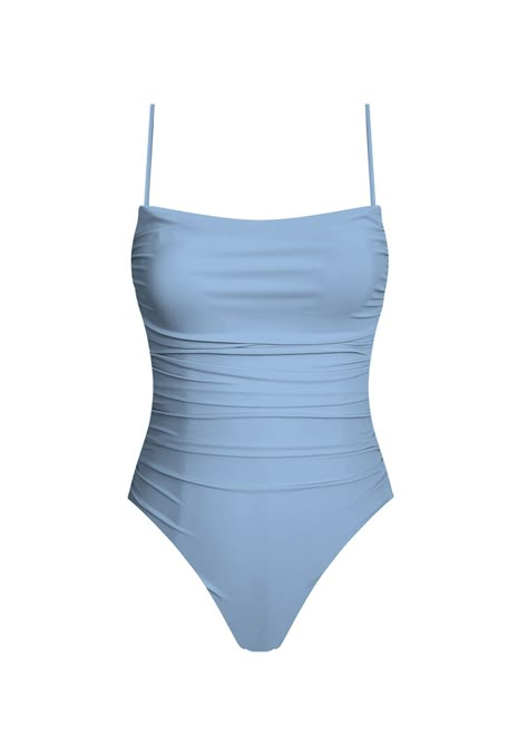 *** FINAL SALE ***- Front shirred one piece swimsuit - Fully adjustable straps - Adjustable front opening position Cheap Blue One-piece Swimsuit, Cheap Light Blue Triangle Top Swimwear, Cheap Blue Swimwear For Summer, Cheap Playful Blue Swimwear, Cheap Light Blue Swimwear For Summer, Cheap Blue Lined Swimwear, Cheap Blue Beachwear Swimwear, Cheap Fitted Blue Swimwear, Cheap Light Blue Summer Swimwear