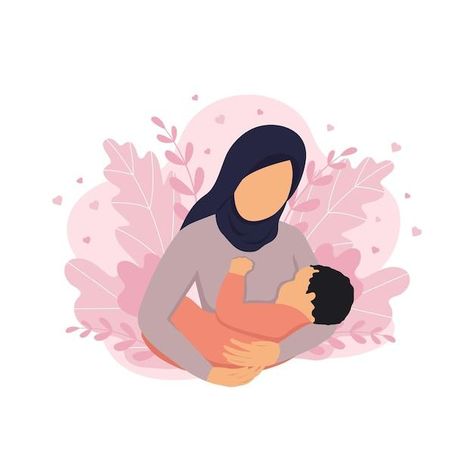 Nature Cartoon, World Breastfeeding Week, Breastfeeding Week, Medical Dental, Nursing Mother, Dental Supplies, Cartoon Style, Baby Feeding, Oman