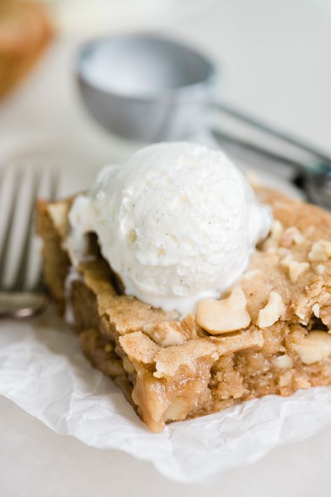 Dessert Blondies, Walnut Blondies, Walnut Ice Cream, Bars Dessert, The View From Great Island, Blondies Recipe, Dessert Dips, Maple Walnut, Island Food