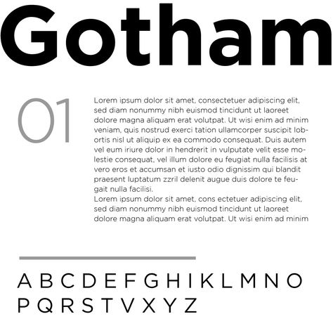 Includes rounded version. Gotham is a geometric sans-serif typeface family designed by American type designer Tobias Frere-Jones with Jesse Ragan and released from 2000. Gotham’s letterforms were inspired by examples of architectural signs of the mid-twentieth century. Gotham has a relatively broad design with a reasonably high x-height and wide apertures. The post Gotham Font Free Download appeared first on Pixelbag. Gotham Font, Sans Serif Typeface, Serif Typeface, Font Free, Free Fonts Download, Free Design Resources, Gotham, Design Resources, Free Design