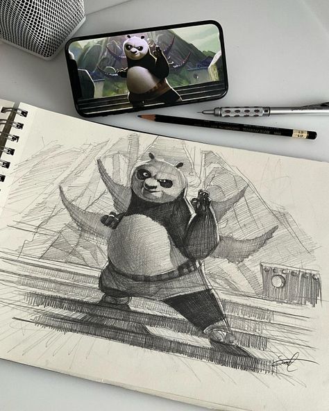 Pen Art Drawings, Art Drawings Sketches Pencil, Arte Sketchbook, Kung Fu Panda, Marker Drawing, Art Drawings Sketches Creative, Realistic Art, Art Inspiration Painting, Book Art Drawings