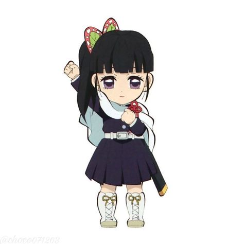 Kanao Chibi Official Art, Kny Official Art Chibi, Kny Chibi Official Art, Hashira Chibi, Kanao Chibi, Shinobu Chibi, Kny Png, Chibi Demon Slayer, Chibi Kny