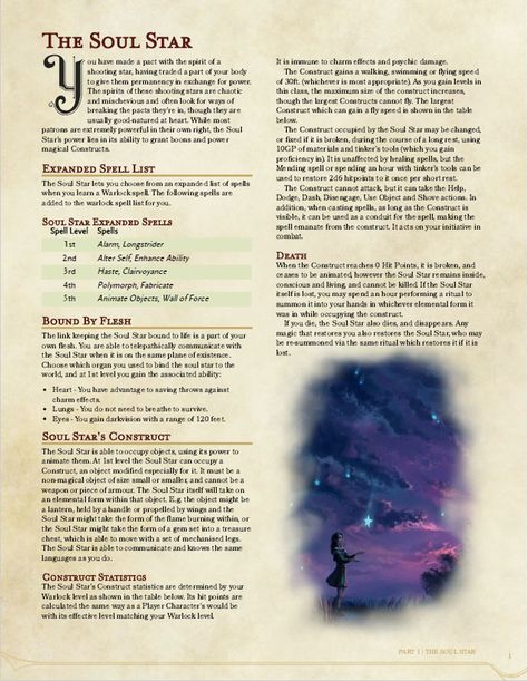 Sorcerer Subclass 5e, Warlock Homebrew, Sci Fi Dnd, Dnd Rules, Magic Abilities, Space Dnd, Dnd Subclasses, School Campaign, Dnd 5