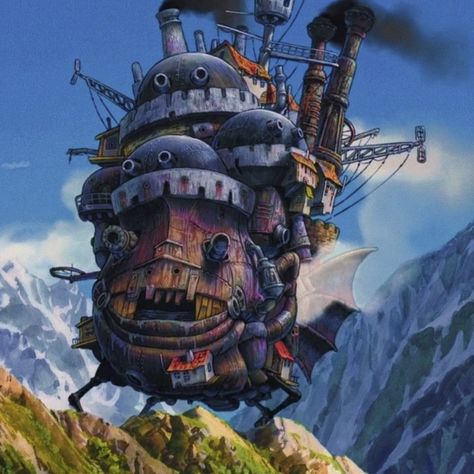 Howl's Moving Castle Movie, Howl's Moving Castle Aesthetic, قلعة هاول المتحركة, Castle Movie, Howls Moving Castle Art, 하울의 움직이는 성, Personajes Studio Ghibli, Studio Ghibli Characters, Castle Aesthetic