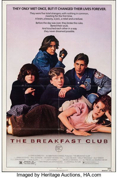 Iconic 80s Movies, 1980s Movie Posters, John Hughes Films, Breakfast Club Movie, 80s Movie Posters, Harry Clarke, Anthony Michael Hall, Movie Quiz, Film Vintage