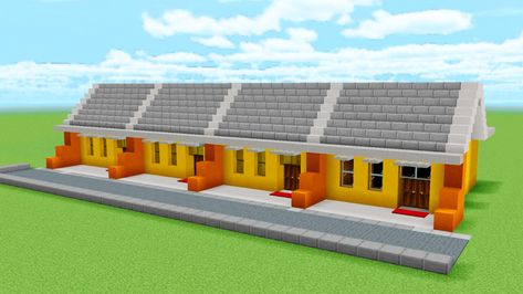 Rumah Minecraft Simple, Minecraft Stores Ideas, Minecraft Creative Ideas, Minecraft Stores, 3d Design App, Minecraft Education, Minecraft Modern City, Minecraft City Buildings, Rumah Minecraft Sederhana