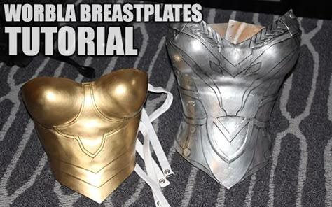 I keep posting these and know they are human sized but figure the instructions can be shrunk down to fit the dolls.  Tutorial: Making Armor Breast Plates with Worbla Breast Plate, Costume Tutorial, Cosplay Armor, Cosplay Tutorial, Cosplay Diy, Cosplay Tips, Best Cosplay, Cosplay Outfits, Diy Costumes