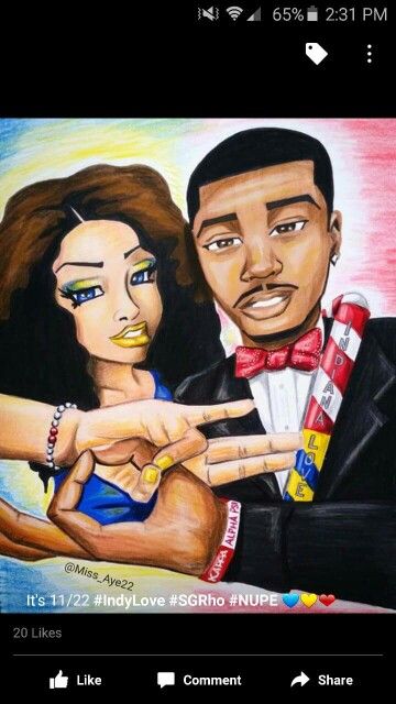 SGRHO and Kappa D9 Greeks, Captain Of My Soul, Black Fraternities, Indiana Love, Kappa Alpha Psi Fraternity, Art For Walls, Pretty Poodles, Black Illustration, Divine 9