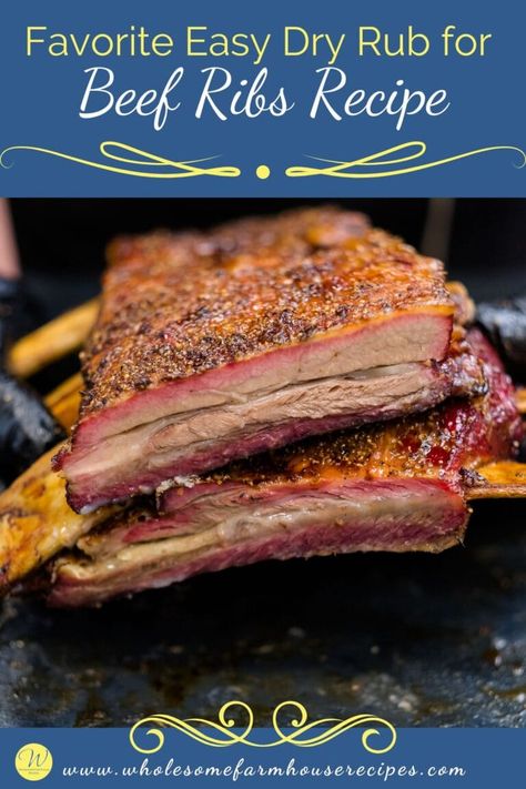 Favorite Easy Dry Rub for Beef Ribs Recipe Dry Rub For Beef Ribs, Rub For Beef Ribs, Beef Rib Dry Rub Recipe, Beef Ribs Crockpot Slow Cooker, Beef Rib Rub, Beef Ribs Crockpot, Smoked Beef Ribs Recipe, Baked Beef Ribs, Rib Rub Recipe