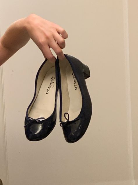 Light Academia Shoes, Ballet Flats Aesthetic, Aesthetic Ballerina, Repetto Ballet Flats, Repetto Shoes, Ballet Heels, Ballerina Pumps, Slippers Shoes, Shoe Inspo