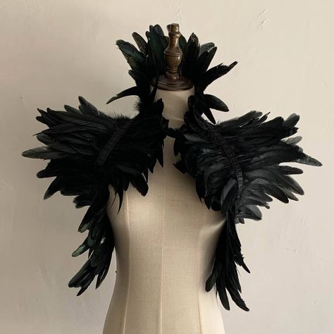 Womens Raven Costume, Raven Costume Aesthetic, Diy Crow Costume Women, Raven Costume Diy, Raven Bird Costume, Raven Inspired Outfits, Fae Masquerade, Victorian Gothic Outfit, Crow Outfit