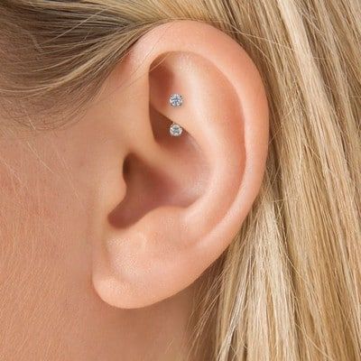 Rook Piercing And Migraines Piercing Conch, Initial Earrings, Bar Stud Earrings, Bridesmaid Earrings, Tragus, Sterling Silver Studs, Conch, Piercing Jewelry, Diamond Studs