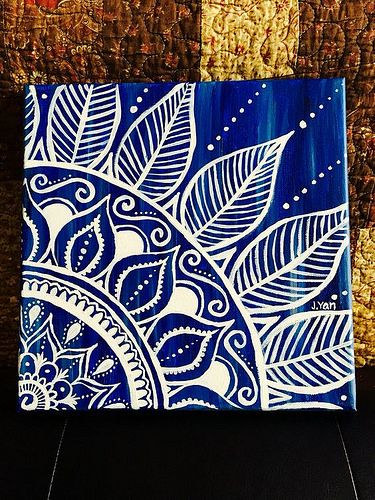 pared3 | uckers | Flickr Wallpaper Hippie, Art Trippy, Simple Drawings, Mandalas Painting, Mandalas Drawing, Paint Nite, Soyut Sanat Tabloları, Easy Canvas Painting, Canvas Painting Diy