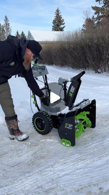 Murray Kruger on Instagram: "Who would have thought there would be a 2 stage battery powered snow blower • This is @egopowerplus updated version of the 24” snow blower • It has a single lever to control the chute which works awesome and gives more control. It also has heated grips and what seem to be better tires • It can throw the snow up to 50’. We were impressed with the previous model so I’m excited to really put this one through the deep snow. • Oh and they also have a 28” snowblower that we will get into . . . #tools #construction #egopowerplus #egopartner #snow #winter" Deep Snow, Snow Blower, Snow Plow, Snow Winter, Be Better, The Deep, The Snow, Tires, It Works