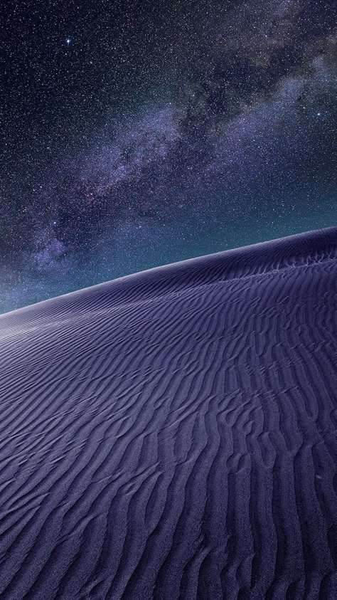 purple desert night Sky And Stars, Night Vale, �판타지 아트, The Night Sky, Big Sky, Sand Dunes, Starry Sky, Night Photography, Milky Way