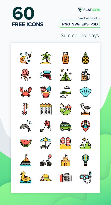 Download now this free icon pack from Flaticon, the largest database of free vector icons Holiday Icons, Summer Christmas Illustration, Summer Vibes Stickers, Summer Vacation Stickers, Christmas Elements Vector, Free Icons Png, Holiday Symbols, Party Icon, Beautiful Logos Design